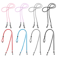 8Pcs Eyeglasses Strap for Women & Men Leather Eye Glasses Holder Around Neck Anti-slip Eye Glasses Chains Adjustable Lanyard Eyewear Retainers Sunglass Straps Braided PU for Sunglasses Accessories
