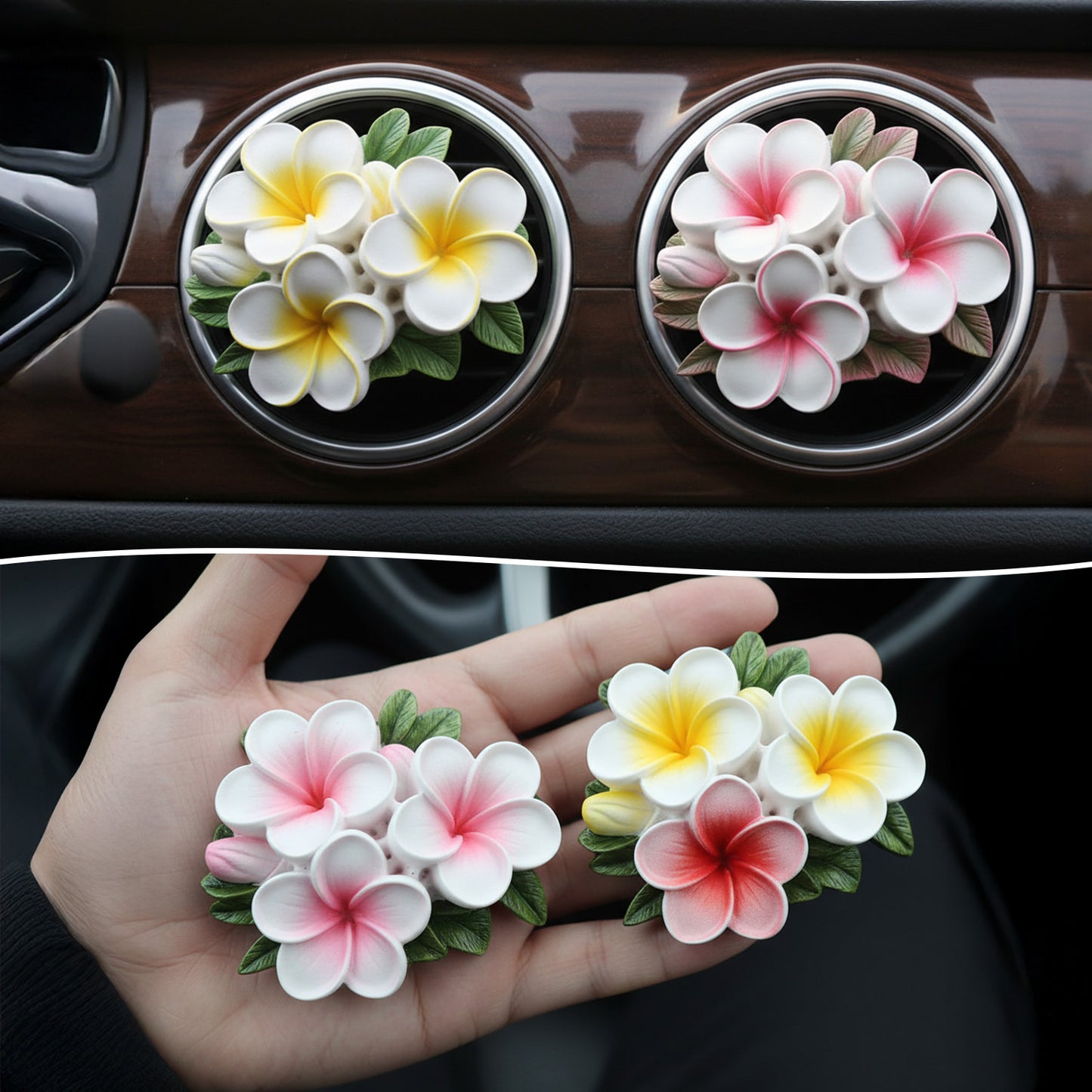 2pcs Flower Candle Mold, Flower Silicone Mold 3D Cute Flowers Resin Molds for Candle Making Fondant Chocolate Cake Decorating Soap Resin Casting Craft Making