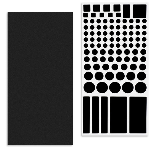 salbsever LED Light Blocking Stickers 2 Sheets Light Dimming for Routers TV LED Filters All Black Dimming 50% ~ 80% of LED Lights Covers Blackout Stickers for Electronics Glass Surfaces Indoor Use