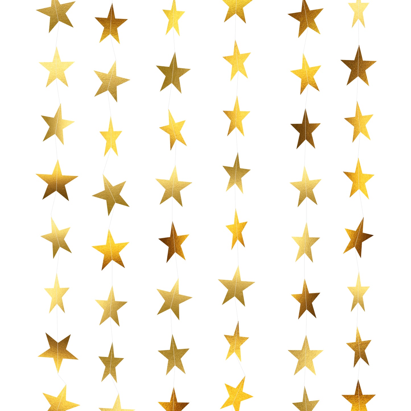 3pcs Mirror Gold Star Garland