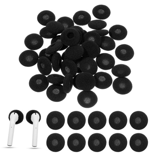 40 Pcs Headphone Sponge Covers Foam Earbud Soft Replacement Ear Tips Ear Buds Headsets Replacement for Earphone Diameter 15mm-20mm (Black)
