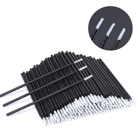 200 Pcs Micro Brushes Micro Applicator Brush Disposable Lash Mascara Applicators for Eye Lashes Brows Eyelash Extension (Black)