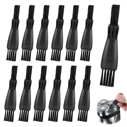 24pcs Electric Razor Cleaning Brush Hair Clipper Brushes for Cleaning Mens Electric Shaver Cleaning Brush Double Sided Razor Trimmer Hair Remover Shaving Razor Brush Black Mini Replacement Brushes