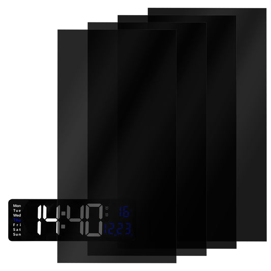 4 Pcs Static Clings Dimmer Sheets, 6.7x4 Inch LED Light Blocking Stickers, Light Blocking Sticker for Electronics, Square Light Dimming LED Filters, Light Sticker Blackout, Light Covers for Electroni