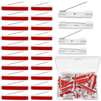 100PCS Safety Pins Name Tag Pin with Sticky Strips 1.18/1.42 Inch