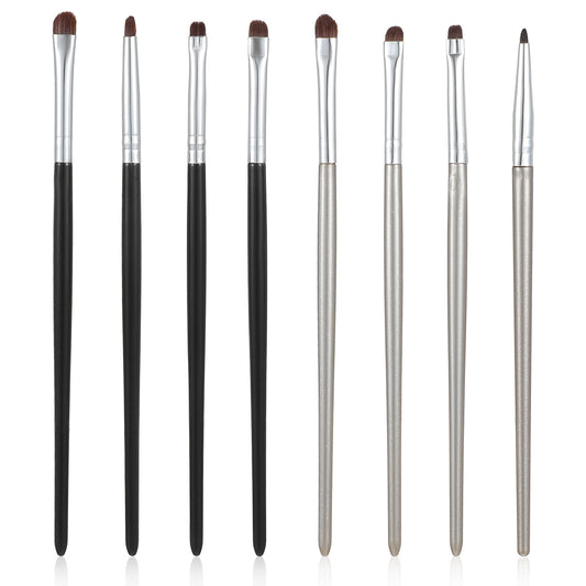 8 Pcs Mini Smudge Brush for Eyeliner Eye Makeup Brush Sets Eyeliner Smudger Tool Eyeshadow Brushes for Powder Gel Cream Professional Beauty Cosmetic Tool