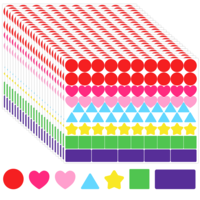 2016 PCS Colored Dot Stickers, Assorted Shaped Color Coding Sticker Coding Labels Dot Sticker Circle Dots Label Price Stickers Color Coded Labels for Crafts Students School Classroom Office DIY
