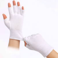 4 Pairs Moisturizing Night Gloves, Dry Hands Eczema Gloves, Moisturizing Eczema Glove Overnight, Fingerless, Touchscreen
