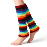 Jxiwfvl 80s Leg Warmers Rainbow Vibrant Neon Legs Warmer