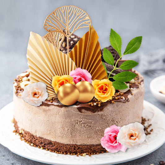 Paper Palm Cake Decorations