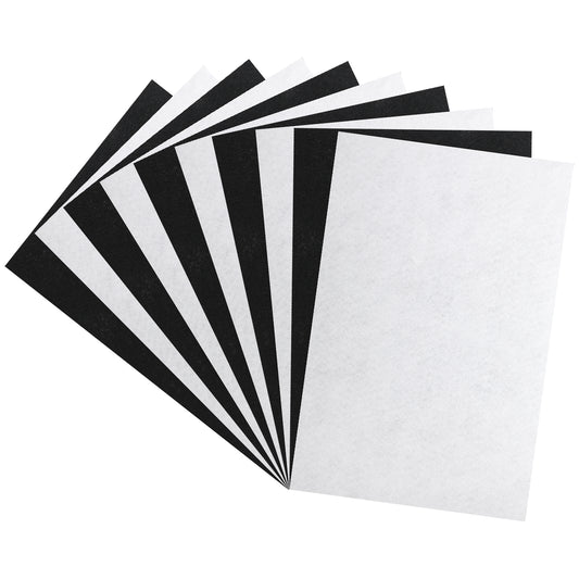 Felt Sheets Fabric, 10 Pieces 20 X 30 CM Felt Fabric for Crafts Stiff Felts Sheets Non-Woven Craft Felts Paper for DIY Crafts Embroidery Sewing Projects (Black+White)