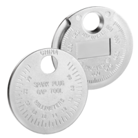 2 Pcs Spark Plug Measuring Tool, Spark Plug Gap Tool Gapper Gauge from .020" To .100", Spark Plug Gap Tool for Universal Gap Measuring Tool Car Accessories