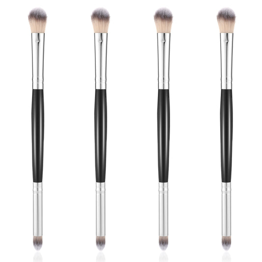 4 Pcs Eye Brushes for Makeup Eyeshadow Brush Dual Ended Makeup Brush Smudge Concealer Eye Liner Eyeliner Cream Blending Eyeshadow Brushes for Eyes Soft Hairs Travel Makeupa Tool