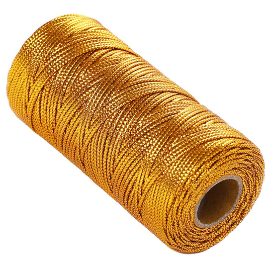 110 Yards Gold Wrapping Twine String Gold Twine String Metallic Bakers Twine for DIY Crafting Presents Wrapping Decoration