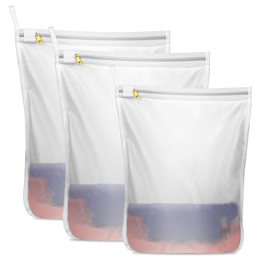 Mesh Laundry Bag Mesh Wash Bag for Delicates with Zipper, Travel Laundry Bag Clothing Washing Bags for Delicates, Travel Storage Organize Bag
