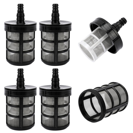 KALIONE 4 Pack Household Hose Filters, Garden Hose Water Filter, Double-Layers Stainless Steel Water Filter for Hose, Encryption Garden Hose Strainers for Sprayers, Oil Pumps, Car Washer, 3/8-1/2 Inch