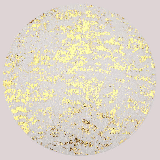 Disposable Gold Placemats Set of 16 Metallic 13 Inch Gold Foil Placemats Table Mats for Dining Table Wedding Christmas Birthday Party