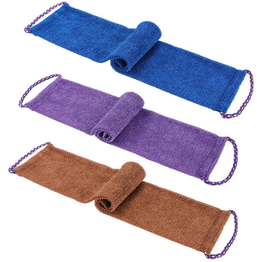 3Pcs African Net Cloth African Net Sponge, Exfoliating Net Exfoliating Washcloth, Shower Sponge African Bathing Sponges, African Long Net Bath Sponge Body Washing Accessories for Shower Bathing