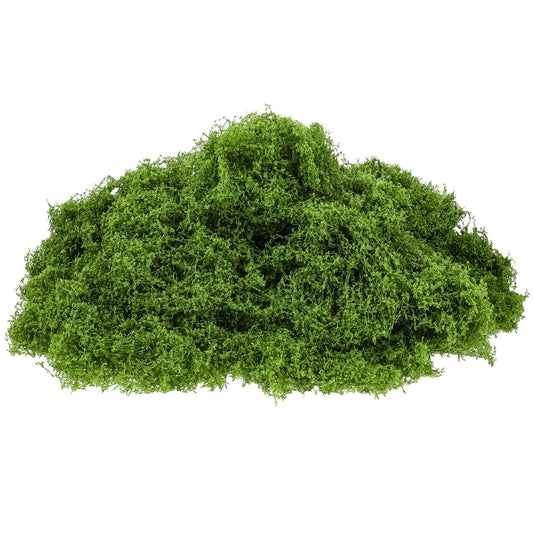 Artificial Green Moss Fake Moss for Indoor Plants Preserved Reindeer Moss Wall Decor for Potted Plant, Art, Terrariums, Craft, Wedding, Home, Garden, DIY Project, Floral Arrangements Decoration