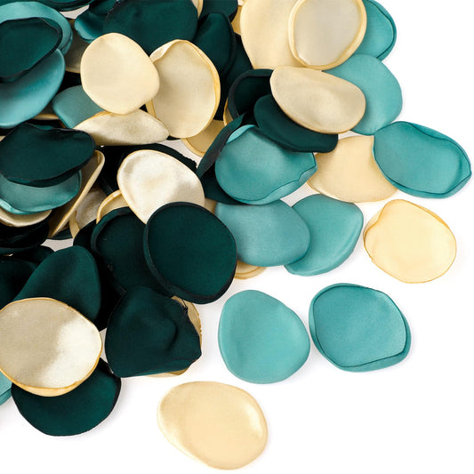 200 PCS Silk Rose Petals Artificial Flowers Petals Green Rose Petals Flower Girl Petals Basket for Wedding Vintage Green Petals for Aisle Scatter Dinner Table Centerpieces Bridal Shower Table Decor