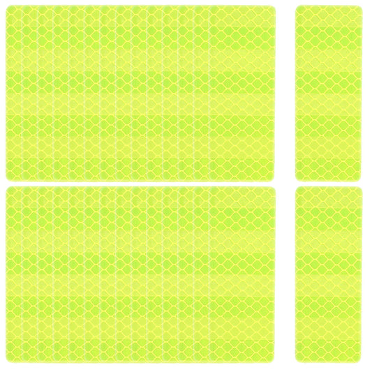 Exclaith 30pcs Green Reflective Stickers, Waterproof Reflective Tape for Bikes, Warning Safety Night Visibility Sticker for Bicycles, Motorcycles, Clothing, Trailers, Helmet
