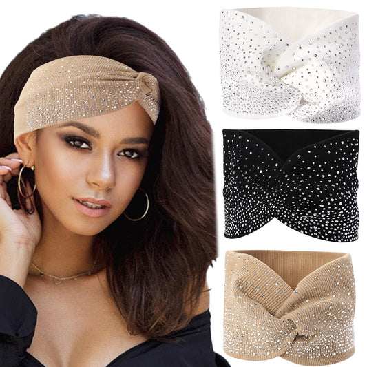 3pcs rhinestone headbands for women