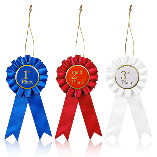 3Pcs Award Ribbons
