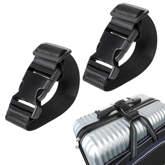 3pcs Add a Bag Luggage Straps for Suitcase, Travel Adjustable Suitcase Strap Belt for Connecting Two Suitcases, Heavy Duty Travel Accessories for Connecting Your Luggage Together