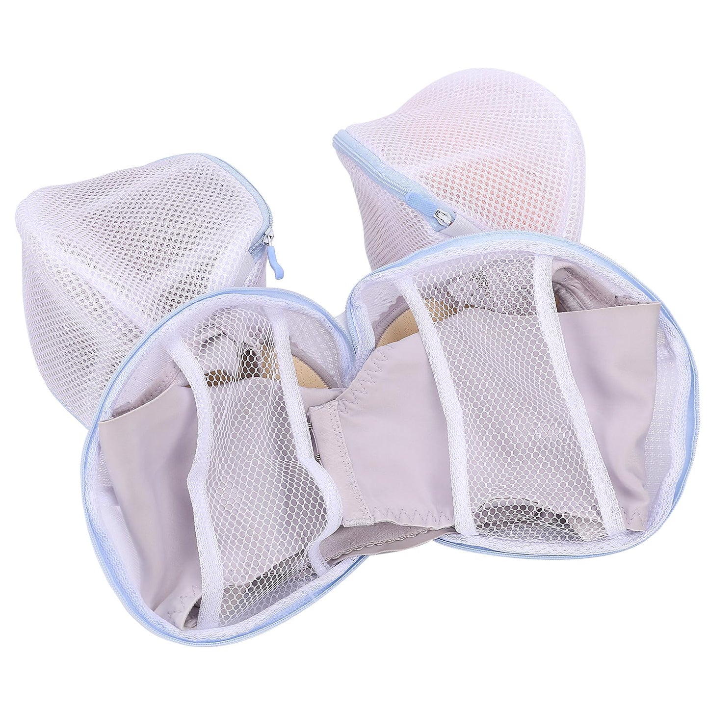 KALIONE 3 Packs Bra Washing Bags for Laundry, Laundry Bags Mesh Wash Bags, Laundry Washing Bags for Delicates, Bra Garment Bag for Washing Machine, Lingerie Bag with Zipper for Bras Panties Delicates