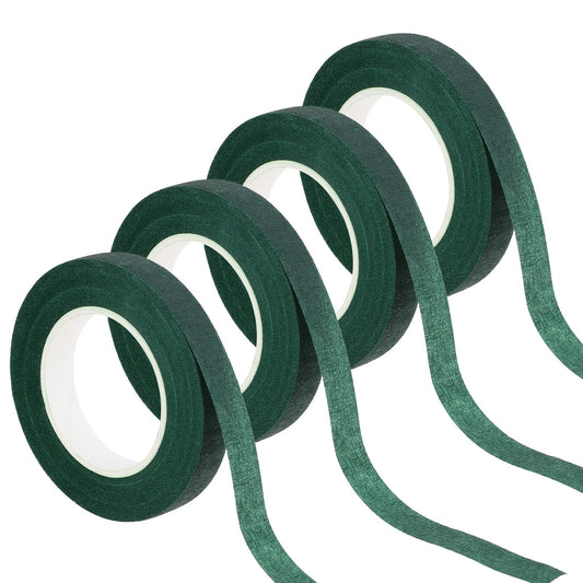 KALIONE Floral Tapes 12mm Flower Tape Florist Wraps for Bouquet Stem Wrapping, 30 Yard Floral Tape Flowers Making Craft Projects, Tape Floral Arranging Craft Wedding Bouquet(Green)