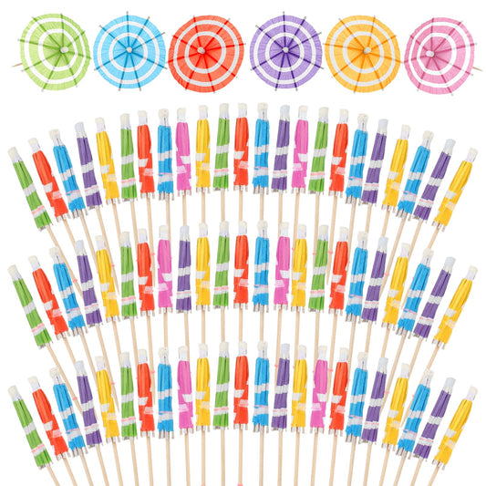 75 PCS Drink Umbrellas Cocktail Drink Umbrella Toothpicks Cocktail Umbrella Picks Mini Paper Cocktail Picks 4 Inch Paper Umbrella Drink Decor Cupcake Toppers Umbrellas (Colors Shipped Randomly)