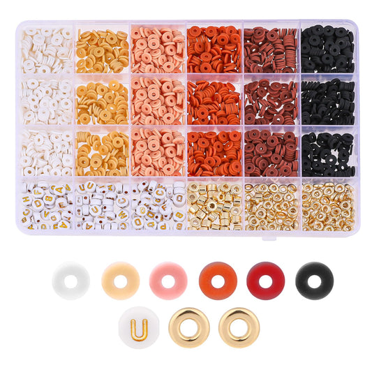 salbsever 2530 Pcs Clay Bead Kit Golden Beads Clay Bead Charms Clay Bead Bracelet Making Kit Clay Beads Bracelet Clay Bead KitFriendship Bracelet Kit Beads Bracelet Making Kit for DIY Jewelry Making