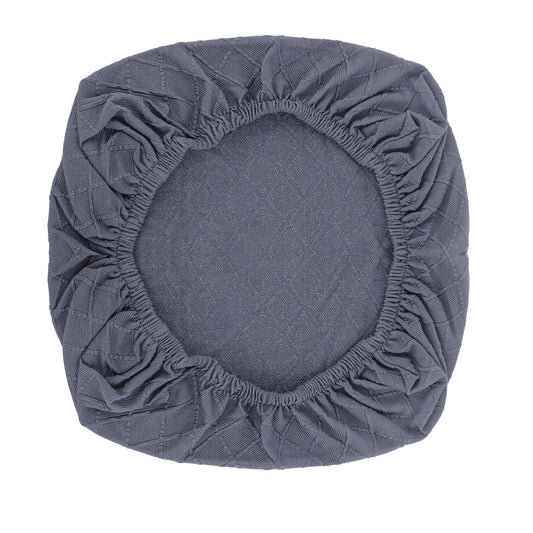 Office Chair Cover Stretch Desk Chair Covers, Elastic Stretch Chair Slipcovers Dining Room Desk Seat Cover, Removable Chair Seat Cushion Protector Slipcovers Kitchen Chair Protective(Dark Gray)