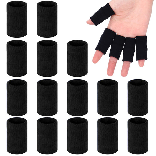20PCS Finger Sleeves Protectors, Finger Compression Sleeve Finger Pads, Sport Finger Sleeves Finger Splints Thumb Finger Brace Finger Support Elastic Thumb Sleeves for Basketball Outdoor Sports