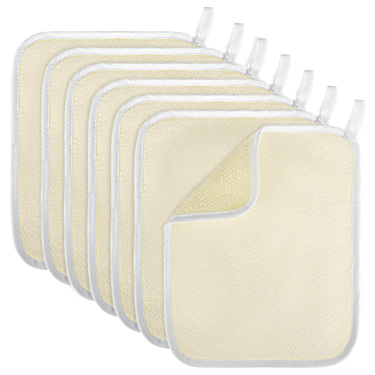 Exfoliating Washcloth for Body and face, Dual Sided Bath Cloth Exfoliating Scrub Cloth Massage Bath Cloth for Women and Men (7 Pack)