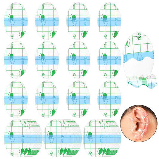 100Pcs Ear Covers For Shower, Waterproof Ear Covers Stickers Ear Plugs for Swimming Ear Protectors Ear Caps for Shower Surfing Snorkeling and Other Water Sports, Easy to Carry When Traveling