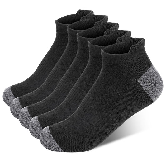 Psyqtsuary Mens Ankle Socks Low Cut Socks for Men Cushioned Moisture Wicking Low Cut Casual Socks