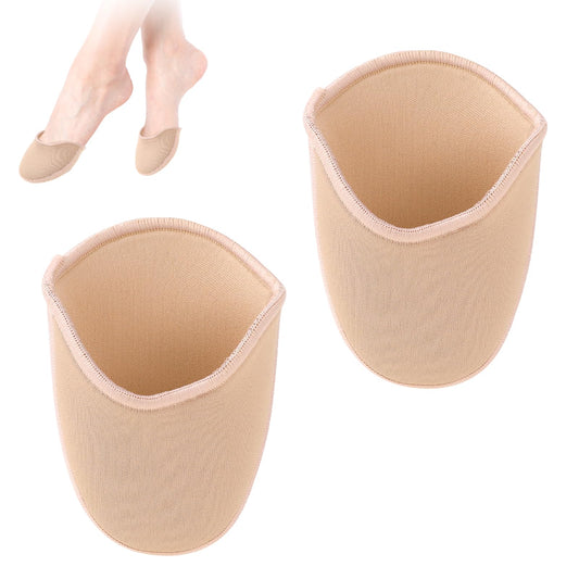 KALIONE Ballet Shoes Toe Pads, 1 Pair Toe Pads for Pointe Shoes, Knitted Fabric Half Socks for Women Girls, Ballet Dance Pointe Toe Pouch Pads, Toe Protectors Cap Cover for Dance Shoes High Heels,Long
