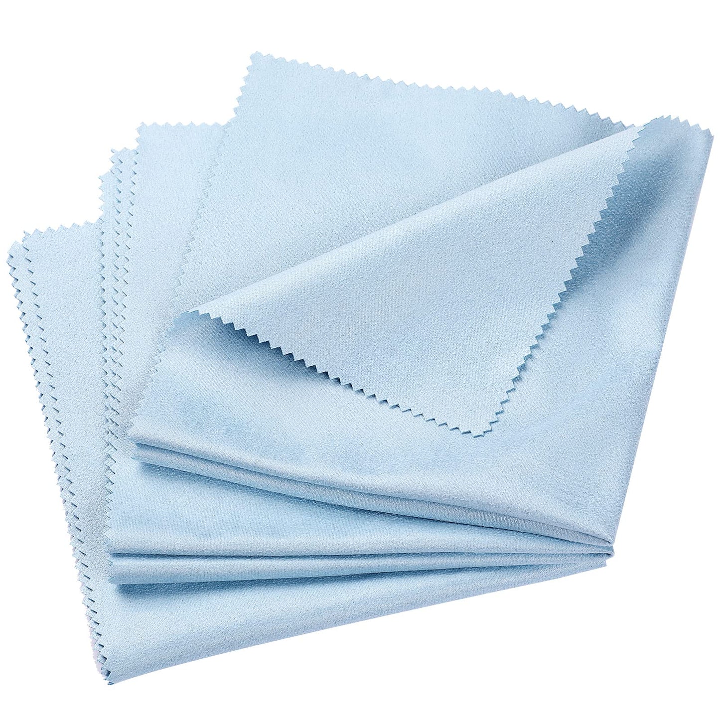 Vin beauty 3 Pcs 11.8x11.8inch Soft Microfiber Cleaning Cloth Musical Instruts Instrut Polishing Cloth Universal Clean Cloth Guitar Violin Piano Brass Trumpet Sax Flute, Blue