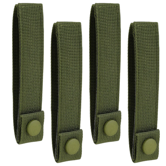 4 Pack Molle Strap,Tactical Molle Strap Molle Webbing Straps Attachment Snap Strap Nylon Thumb Snap Straps Reusable Molle Adapter Straps for Backpack Suitable for Men Women Traveling,Camping,Outdoor