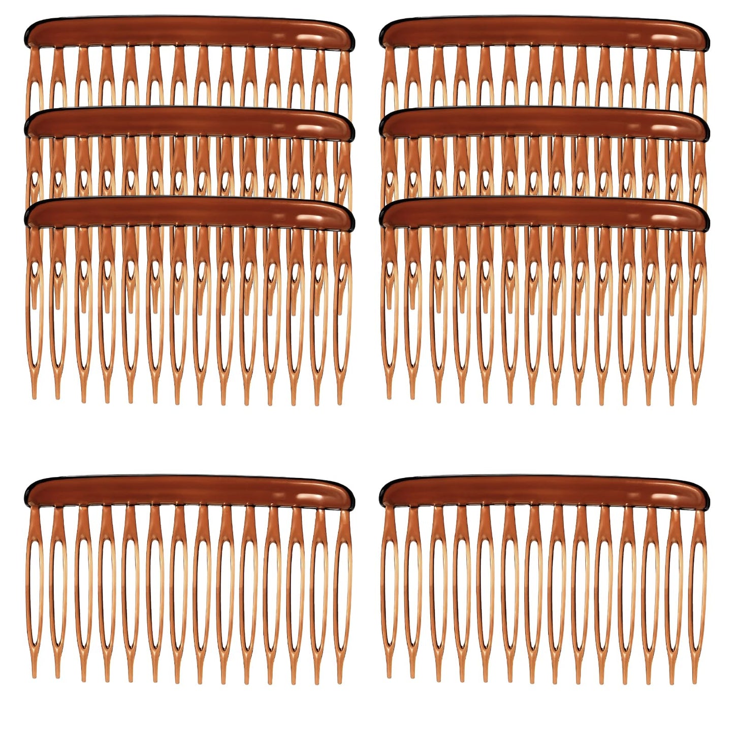 Bruislard 8Pcs 14 Teeth Hair Side Comb, Vintage Style Clips Pins