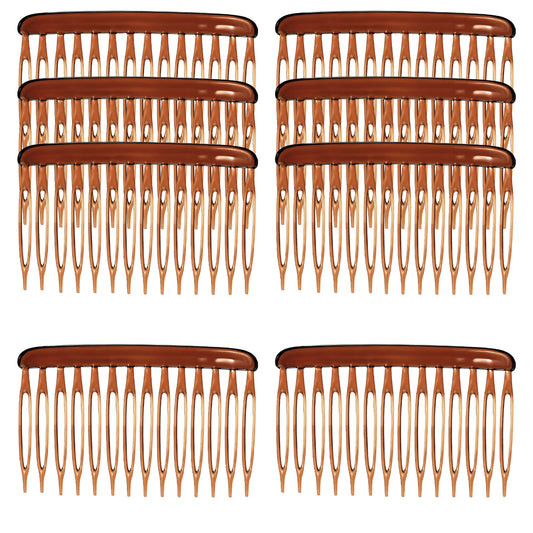 Bruislard 8Pcs 14 Teeth Hair Side Comb, Vintage Style Clips Pins