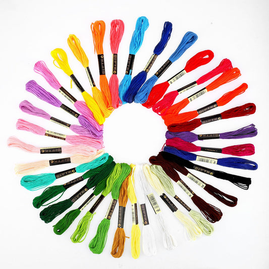 30 Skeins Embroidery Thread Gradient Embroidery Floss for Cross Stitch White Brown Grey Rainbow Color Skeins Friendship Bracelets String with 12 PCS Floss Bobbins for DIY Art Craft Bracelet
