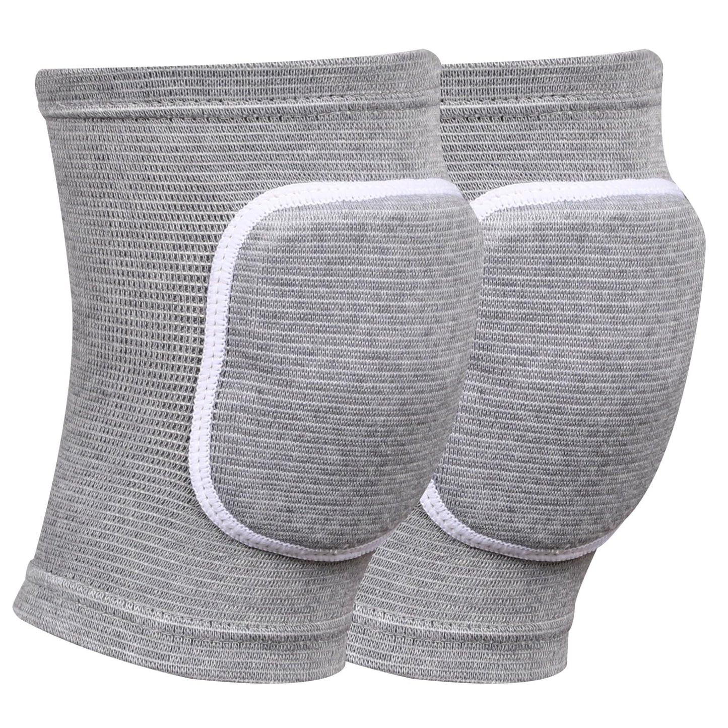 KALIONE 2 Packs Compression Elbow Pads, Breathable Elbow Wraps, Fitness Volleyball Elbow Brace Pads, Thicken Compression Sleeve for Arm Knee, Elastic Elbow Protector Wraps for Women Men Elderly, Gray