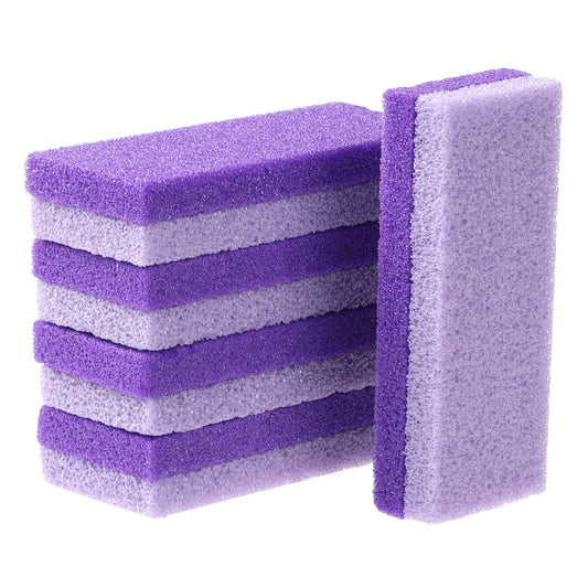 5 PCS Foot Pumice Stone Foot Scrubber Pumice Pads Foot Scrubber Sponge Feet Callus Remover Dead Skin Pedicure Supplies Foot Scrubber for Home Use Heel Repair (Purple)