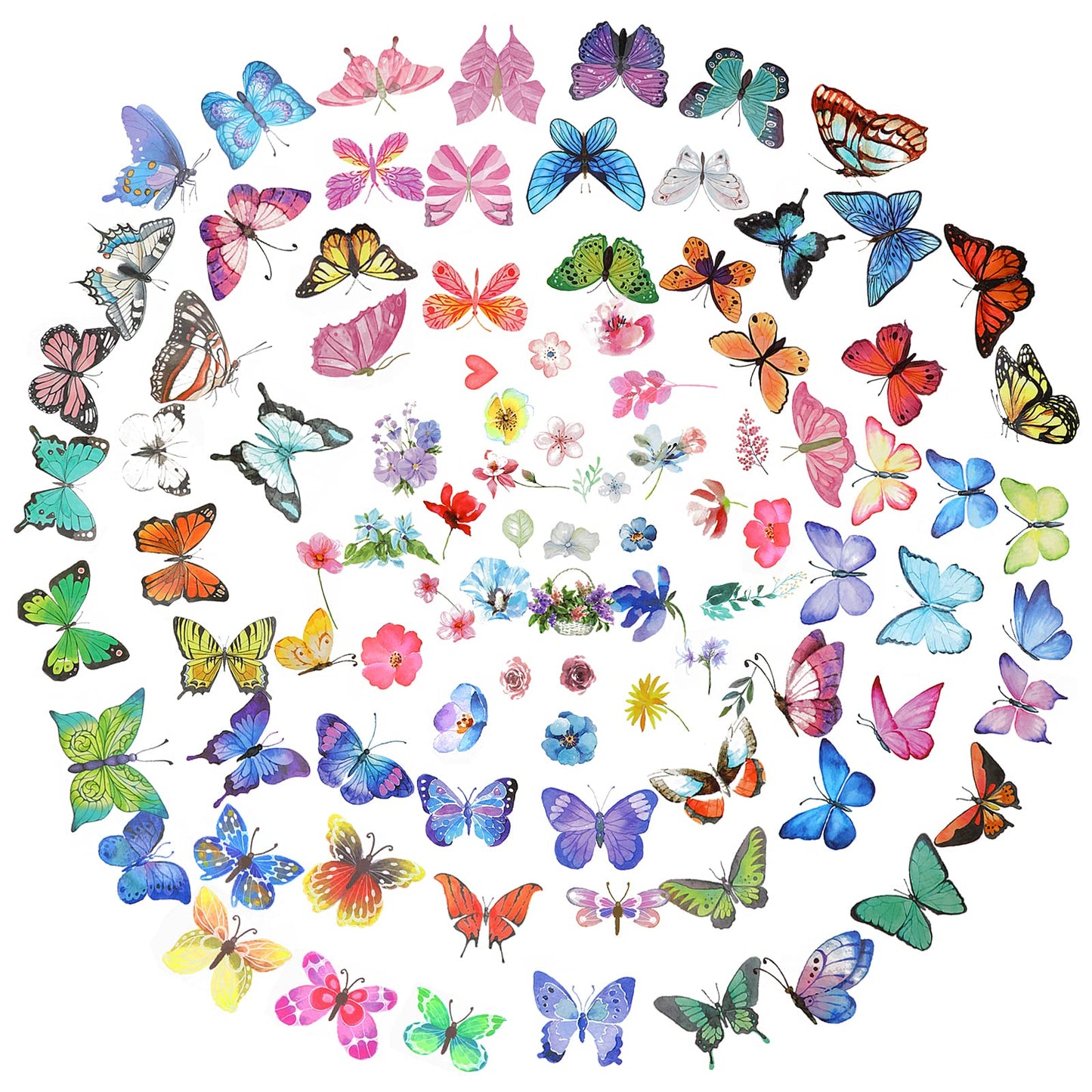 100pcs Temporary Butterfly Tattoos Colorful Small 3D Butterfly Temporary Tattoos Body Art Face Tattoo Stickers Waterproof Cute Temporary Tattoo Butterfly Adults
