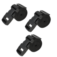 Tie Down Straps 1.5m Black Nylon Strap Lashing Strap with Quick Release Adjustable Straps with Buckles, Adjustable Utility Straps for Backpacking Suitcase Outdoor Activities