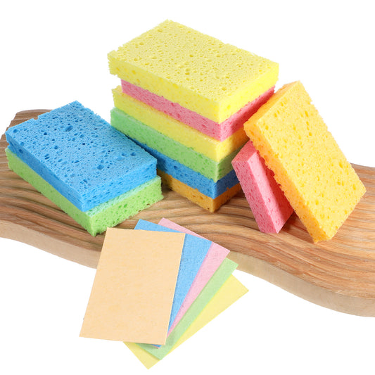 15 Pcs Washing Up Sponge, Multipurpose Colorful Cellulose Kitchen Sponges Non Scratch Household Cleaning Sponges for Kitchen Bathroom Cars Dishwasher Safe