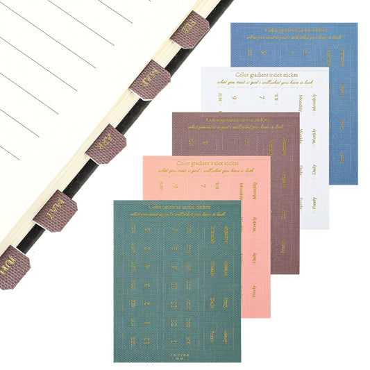 10 Sheets Monthly Adhesive Index Tabs Adhesive Index Page Markers Colorful Monthly Separator Tabs Calendar Flag Sticker Labels for Planners Journal Notebook Agendas and Organizers Office Supplies