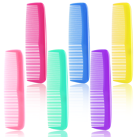 24 Pieces Colorful Hair Combs Set for Women, Pocket Hair Comb Portable Fine and Wide Tooth Combs Multipack Plastic Fine Dressing Comb for Women and Men Styling (6 Colors)